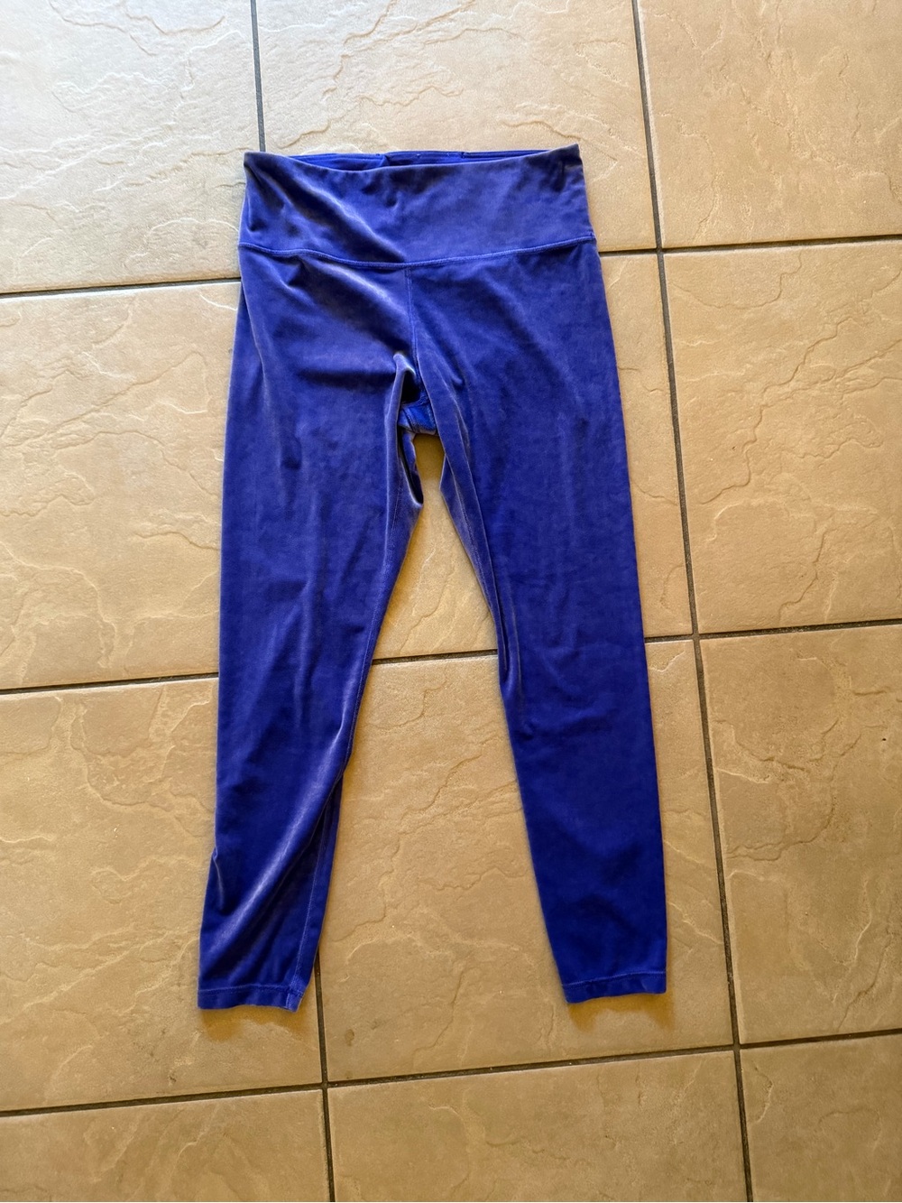 Athleta Purple Velour Leggings